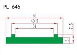 Профиль скольжения PL 646 высокомолекулярный