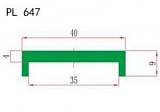 Профиль скольжения PL 647 высокомолекулярный
